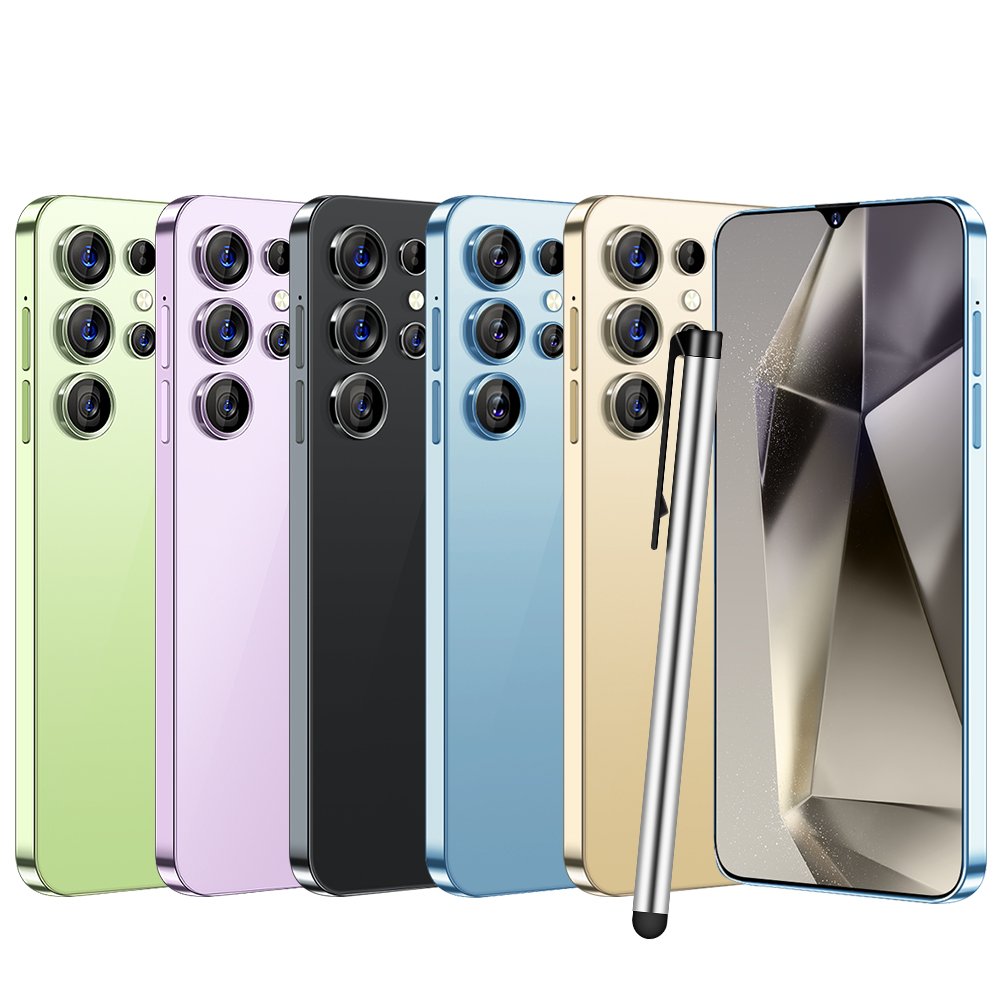 Best Selling Smart phone S24 HD 48MP+ 72MP 6.8inch 5000mah battery Android beauty phone